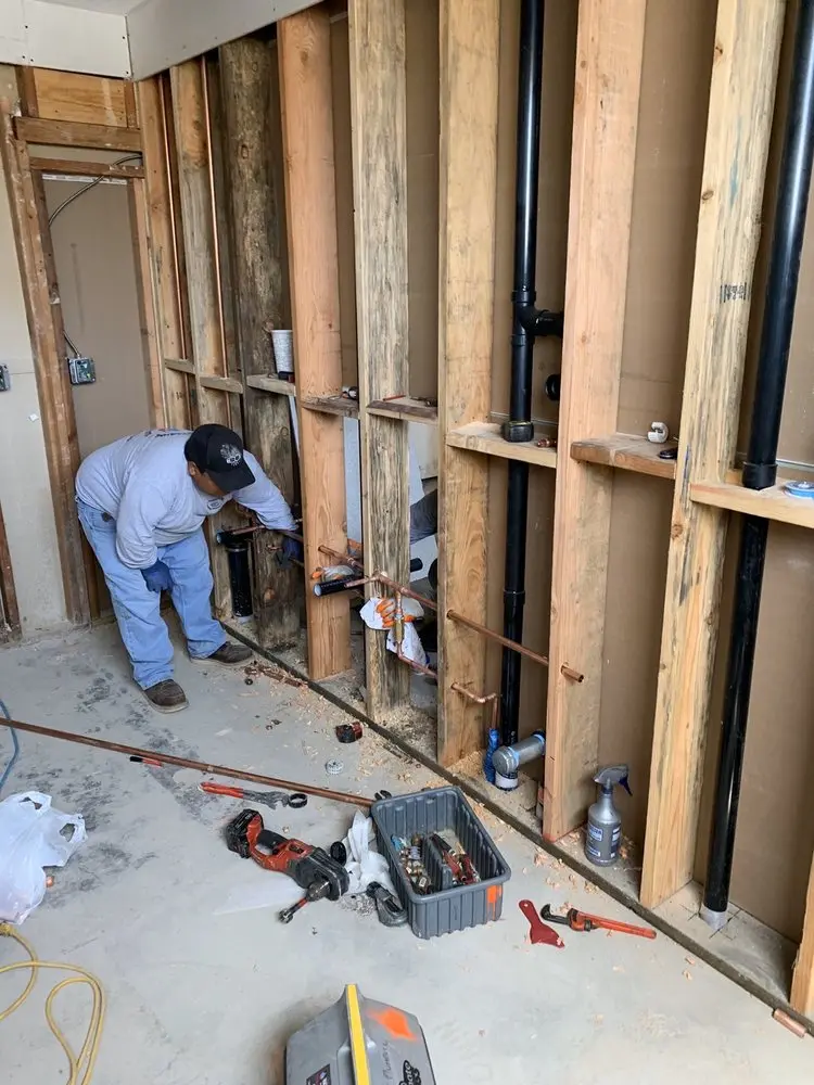 Commercial rough-in plumbing for Water Heater Replacement in Woodburn